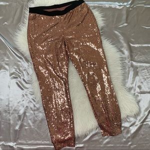 Gold Sequin Pants